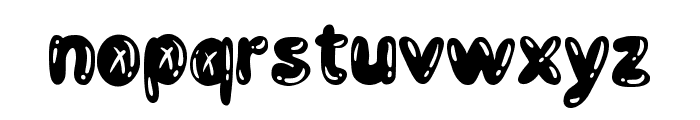 Black Bubbles Regular Font LOWERCASE