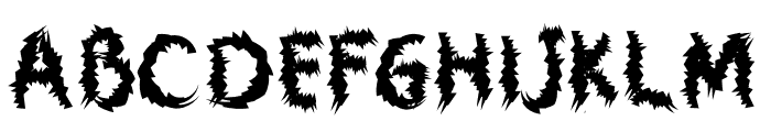 Black Cat Death Font LOWERCASE