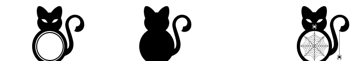 Black Cat Spider Font OTHER CHARS