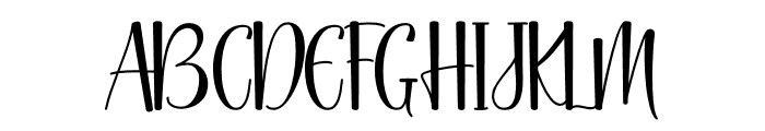 Black Catthie Font UPPERCASE