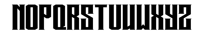 Black Classic Font UPPERCASE