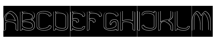 Black Coffee-Hollow-Inverse Font UPPERCASE