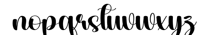 Black Dandelion Font LOWERCASE