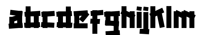 Black Dogie Font LOWERCASE