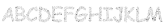 Black Dots Font UPPERCASE