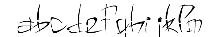 Black Dragon Font LOWERCASE