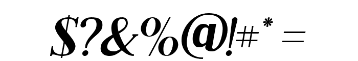 Black Drama Serif Italic Font OTHER CHARS