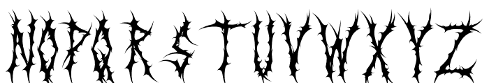 Black Dread Font LOWERCASE