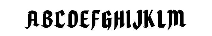 Black Eaglee Regular Font UPPERCASE