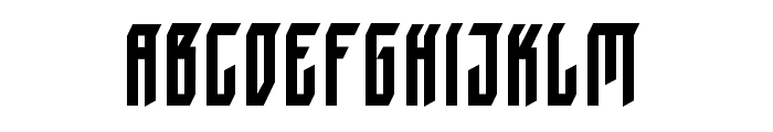 Black Edge Font LOWERCASE