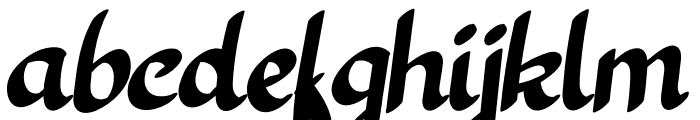 Black Fish Font LOWERCASE