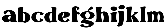 Black Fribay Font LOWERCASE