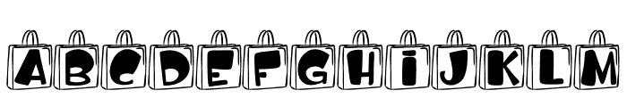 Black Friday paper bag Font UPPERCASE
