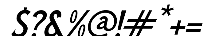 Black Gohan Italic Font OTHER CHARS