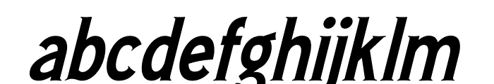 Black Gohan Italic Font LOWERCASE