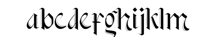 Black Gothics Font LOWERCASE