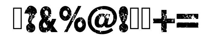 Black Grunge Regular Font OTHER CHARS