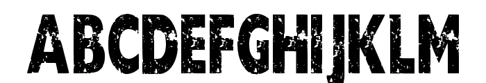 Black Grunge Regular Font UPPERCASE