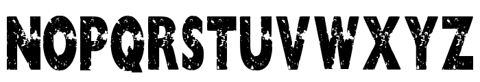 Black Grunge Regular Font LOWERCASE