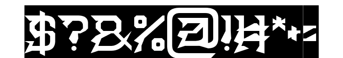 Black Jacket-Inverse Font OTHER CHARS