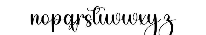 Black Magnolia Font LOWERCASE