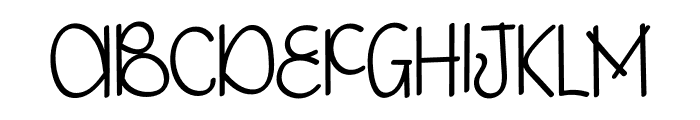 Black Month Font UPPERCASE