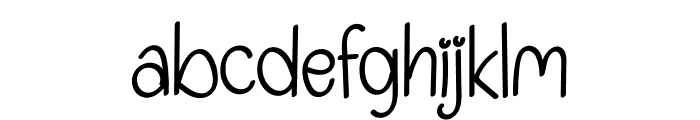 Black Month Font LOWERCASE