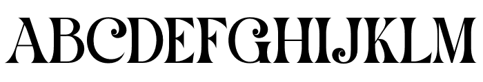Black Morin Font UPPERCASE