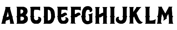 Black North Regular Font LOWERCASE