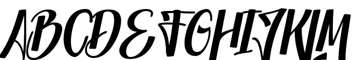 Black Octopus Italic Regular Font UPPERCASE