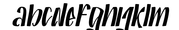 Black Octopus Italic Regular Font LOWERCASE