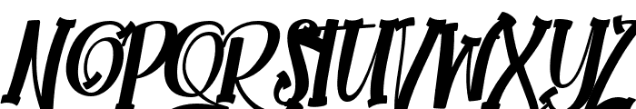 Black Octopus Slab Italic Regular Font UPPERCASE