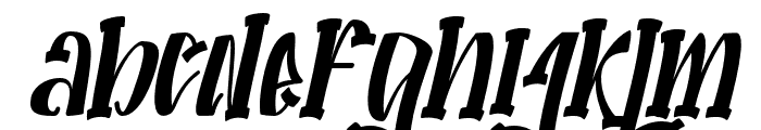 Black Octopus Slab Italic Regular Font LOWERCASE