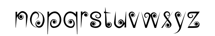 Black Pearl Font LOWERCASE