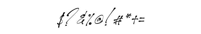 Black Phantom Italic Font OTHER CHARS