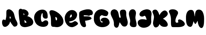 Black Ping Regular Font LOWERCASE