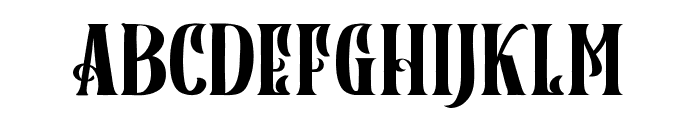 Black Rainbow Serif Font LOWERCASE