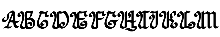 Black Rathen Font UPPERCASE