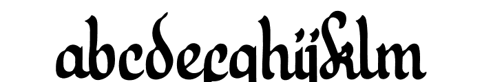 Black Rathen Font LOWERCASE