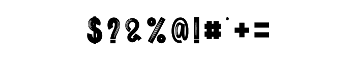 Black Retro Font OTHER CHARS