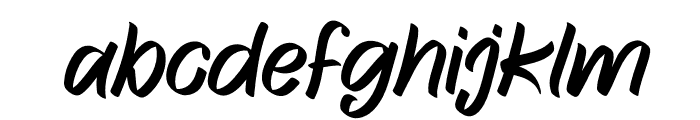 Black Rose Italic Regular Font LOWERCASE