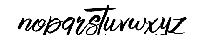 Black Script alt Font LOWERCASE