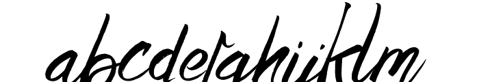 Black Script Font LOWERCASE