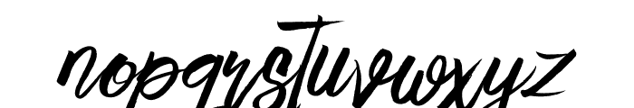 Black Script Font LOWERCASE