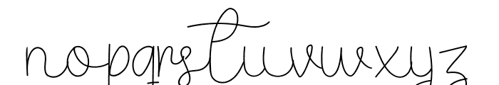 Black Signature Font LOWERCASE