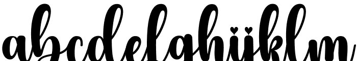 Black Solitude Regular Font LOWERCASE