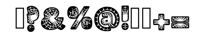 Black Spider Regular Font OTHER CHARS