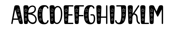 Black Stare Font UPPERCASE