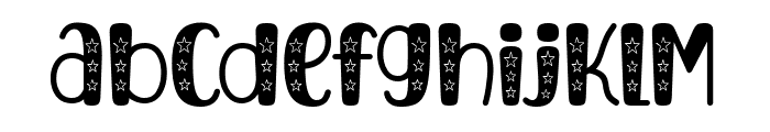 Black Stare Font LOWERCASE