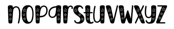 Black Stare Font LOWERCASE